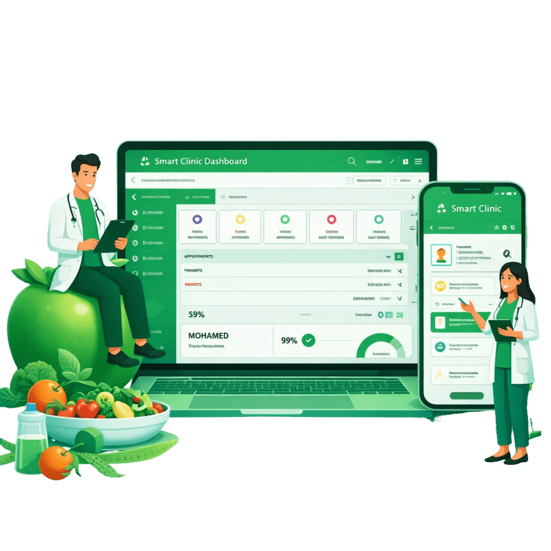 عيادة التغذية كلها شغالة من الـ Diet Plan